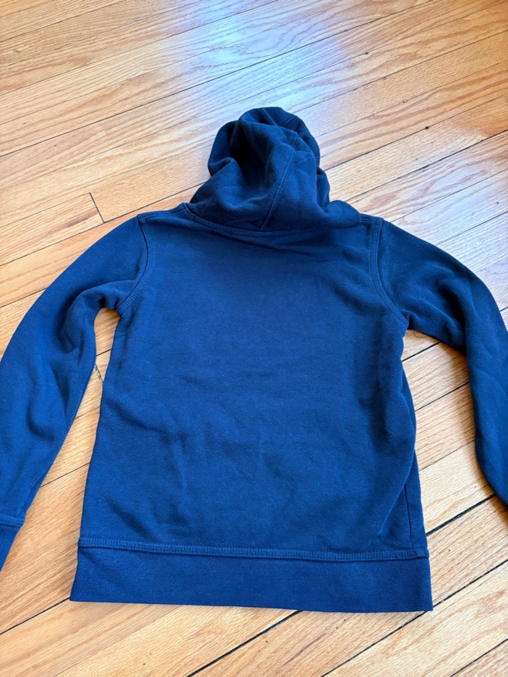 Nike Kids Navy Hoodie with Light Blue Logo Size 7 or L - Picture 5 of 5